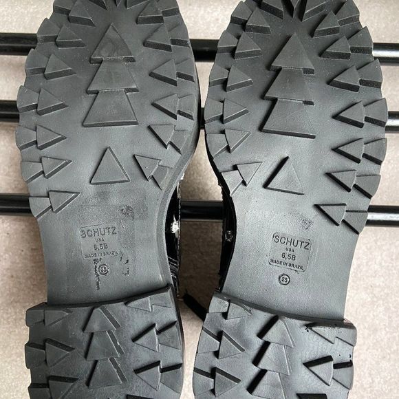 SCHUTZ Women Abeli Leather Combat Boots - NEW - Picture 7 of 7